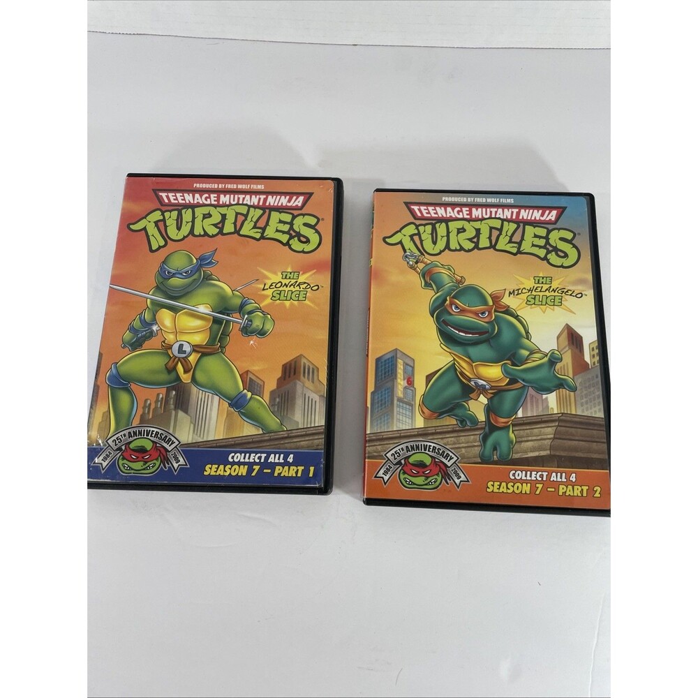 Teenage Mutant Ninja Turtles DVD Set Of 2 Season 7 Part 1 and Part 2 13 Episodes